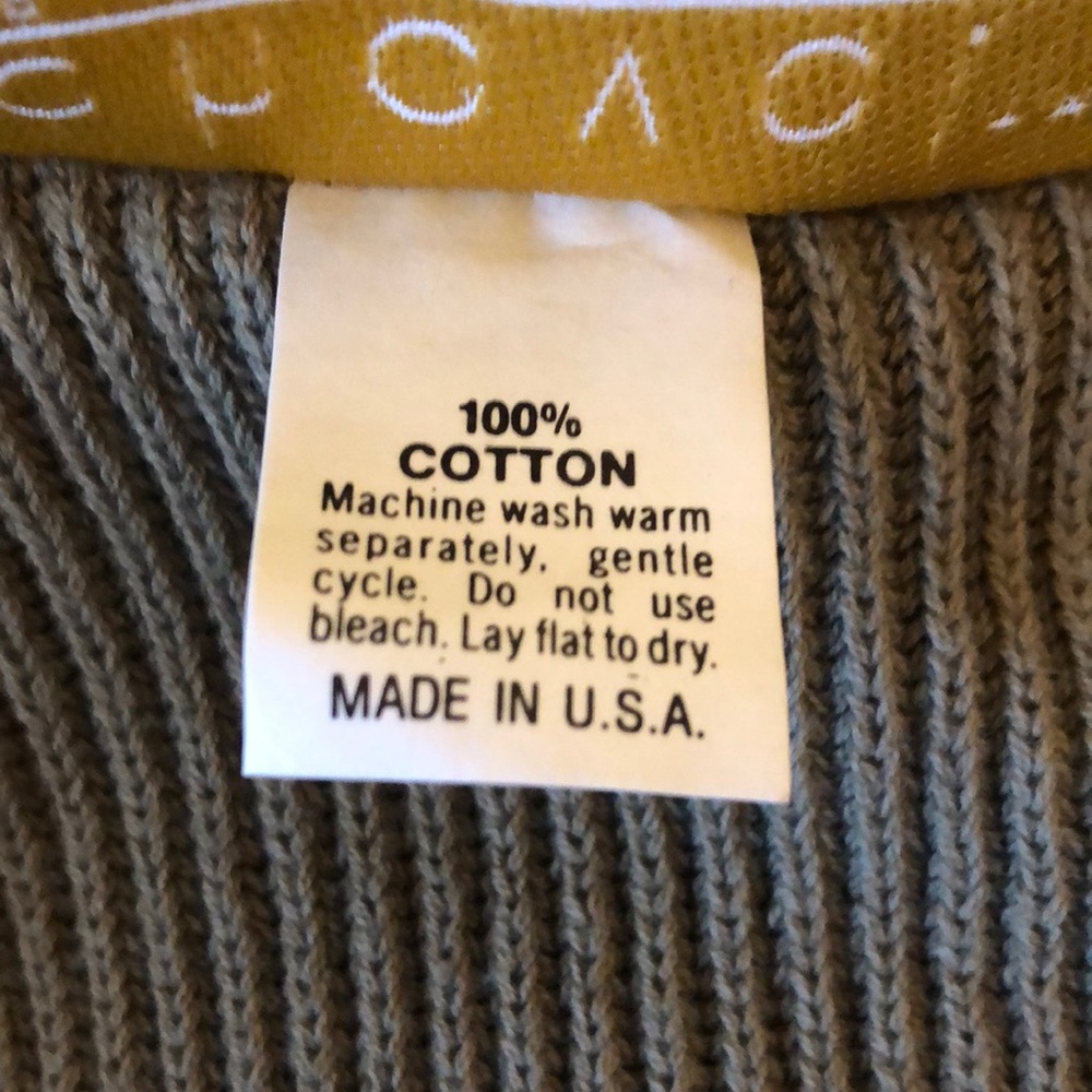 Chaval Classics light olive green ribbed style sweater size L - Picture 4 of 5